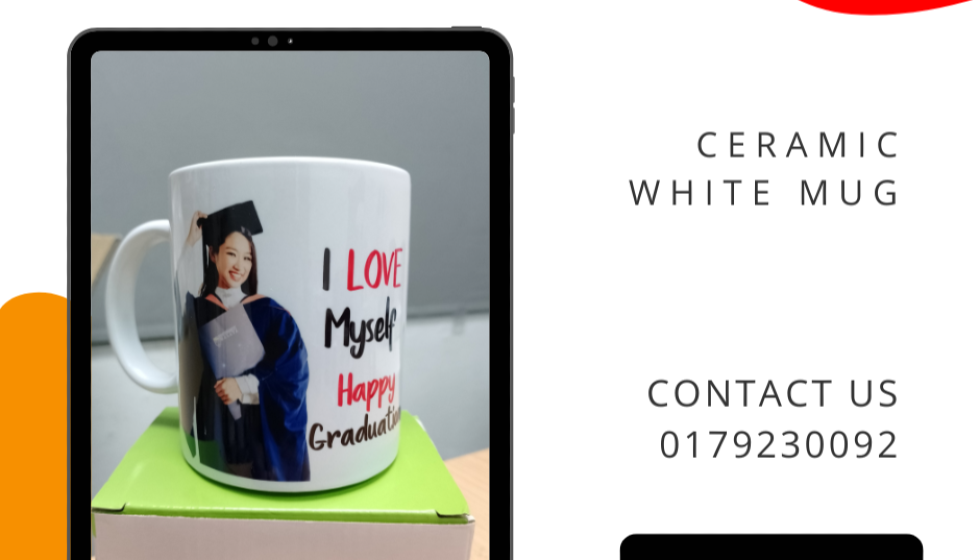 Tempahan White Mug Self Collect Promo (Tempahan 20pcs keatas)